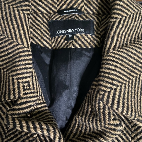 Jones New York  Old Money classic wool tweed women’s long coat  SZ. 10 - Picture 10 of 10